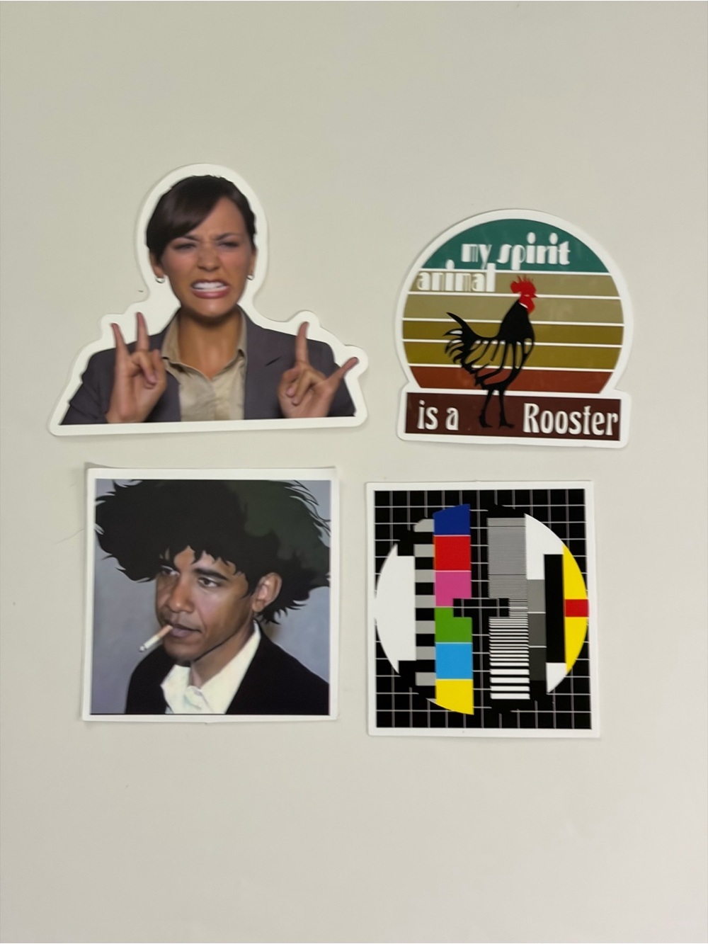 Set of 4 Stickers - Multicolor